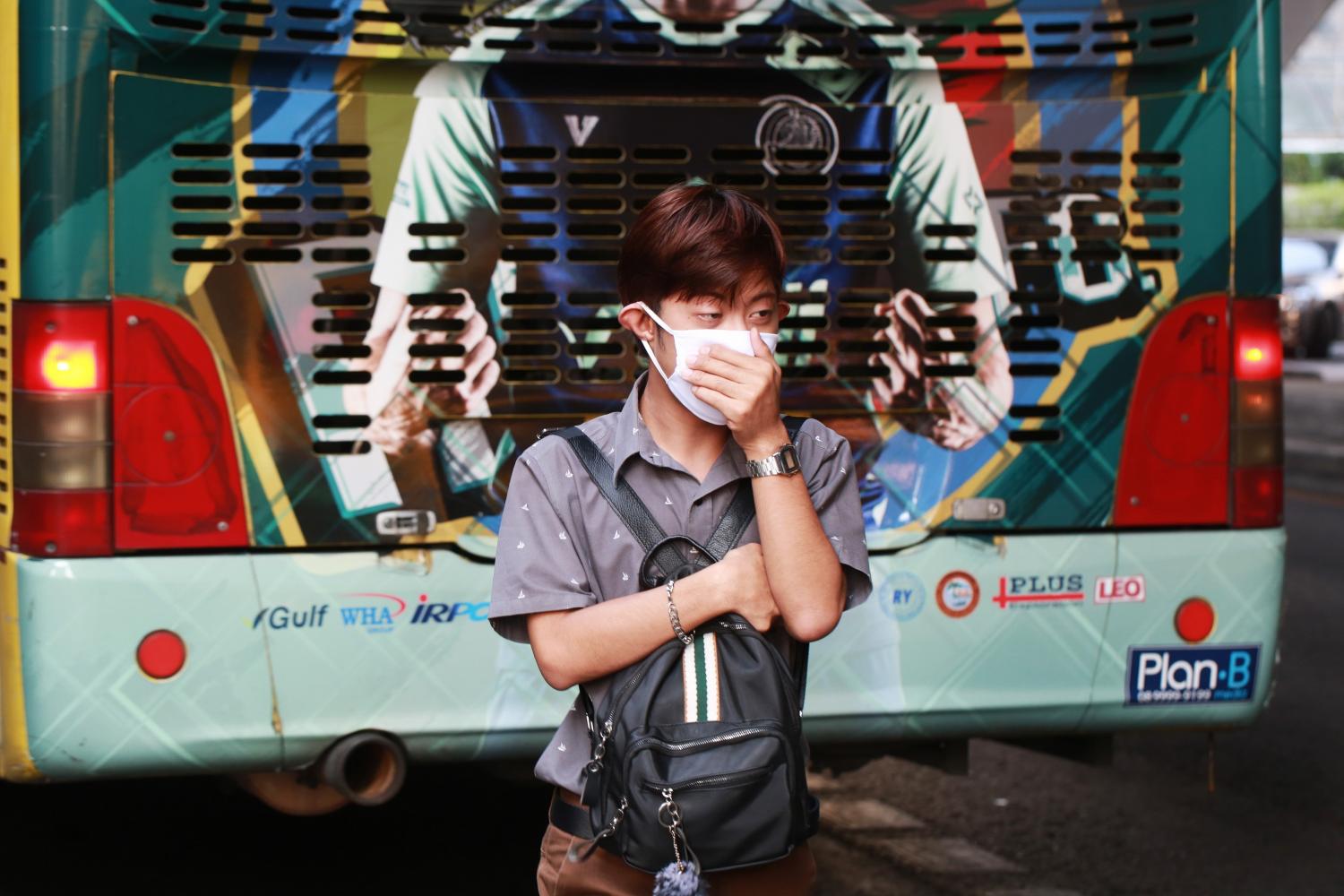 Man wearing mask in Bangkok