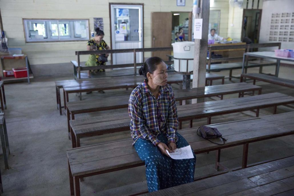 Woman in a clinic in Mae Pa
