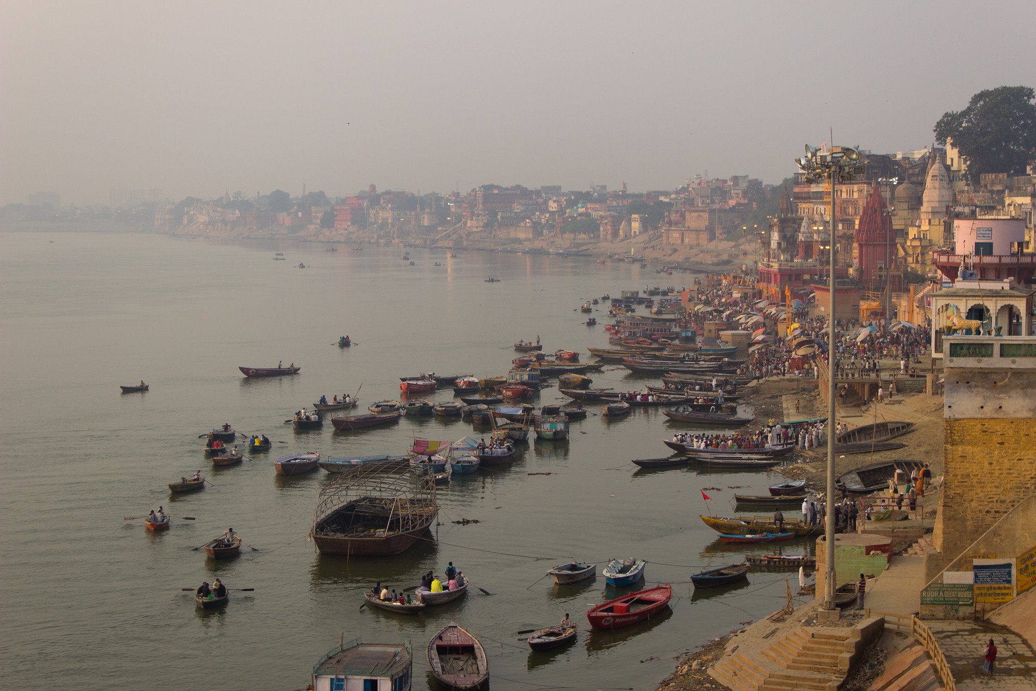 View of the Ganges River from Varanasi