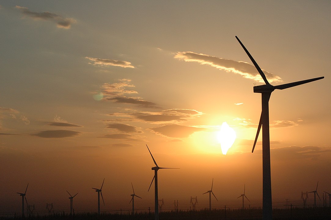 Wind turbines in China