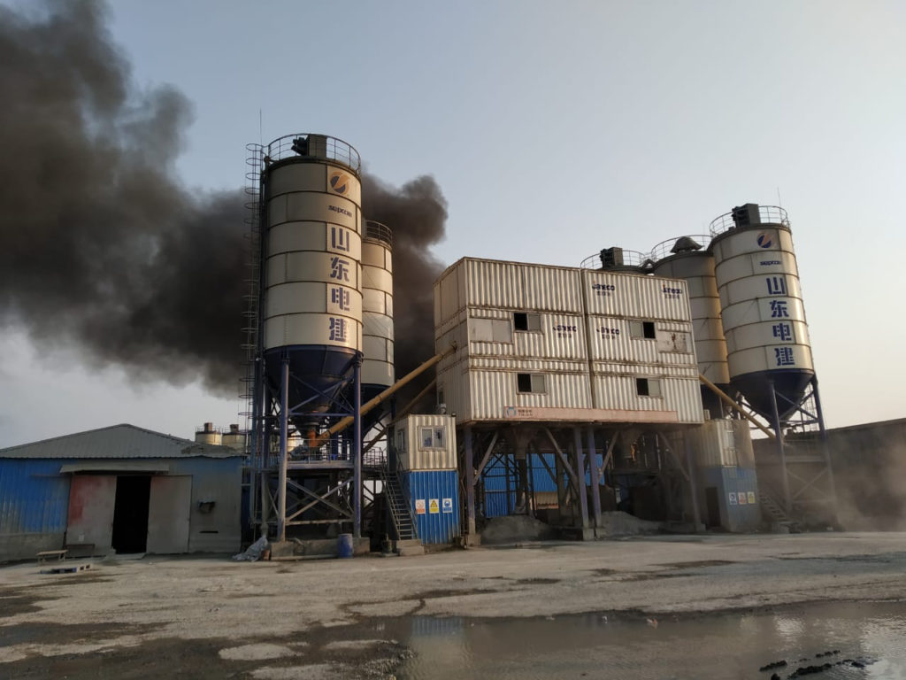A fire broke out at the SS Power One plant after police fired at workers on April 17, 2021 (Image: Mohammad Abul Kalam)