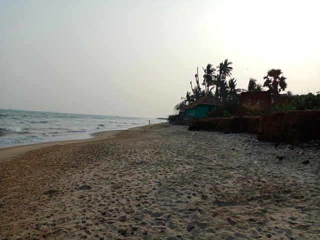 A view of the Bay of Bengal coastline in Andhra Pradesh