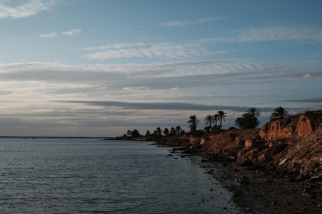 The Tunisian coastline