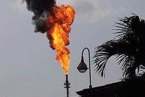 An example of flaring in Nigeria. Picture: Bright Abali
