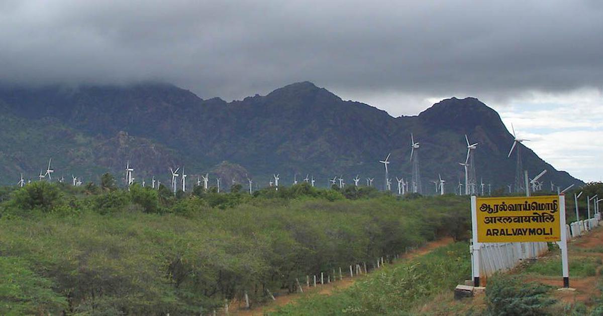 The Muppandal Wind Farm. | This image was created by User:PlaneMad. CC-by-sa PlaneMad/Wikimedia