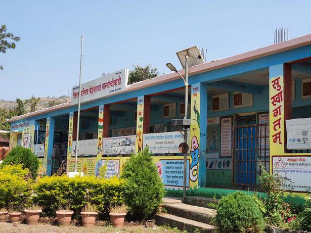 The school in the village uses solar light