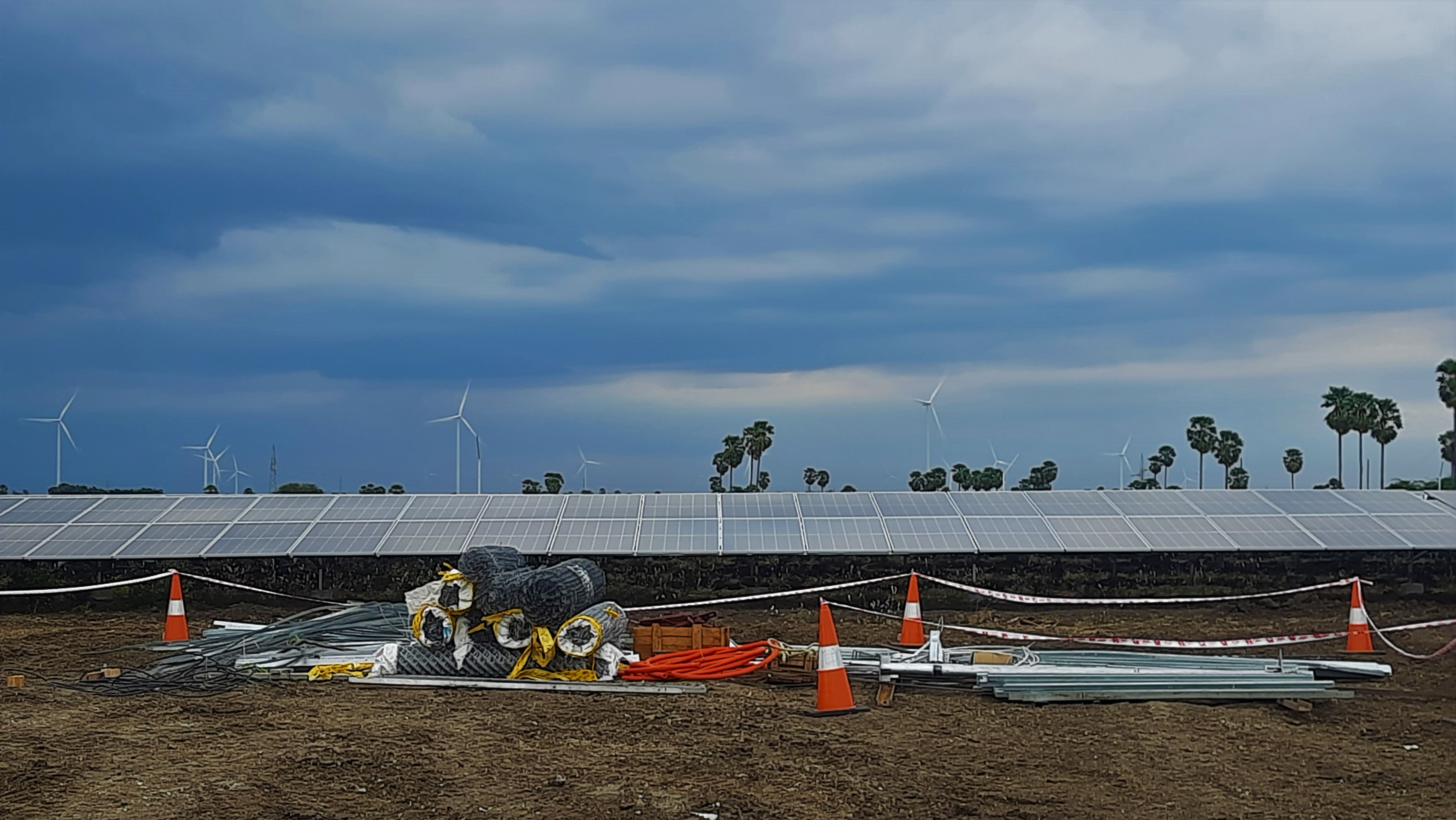 a solar wind park