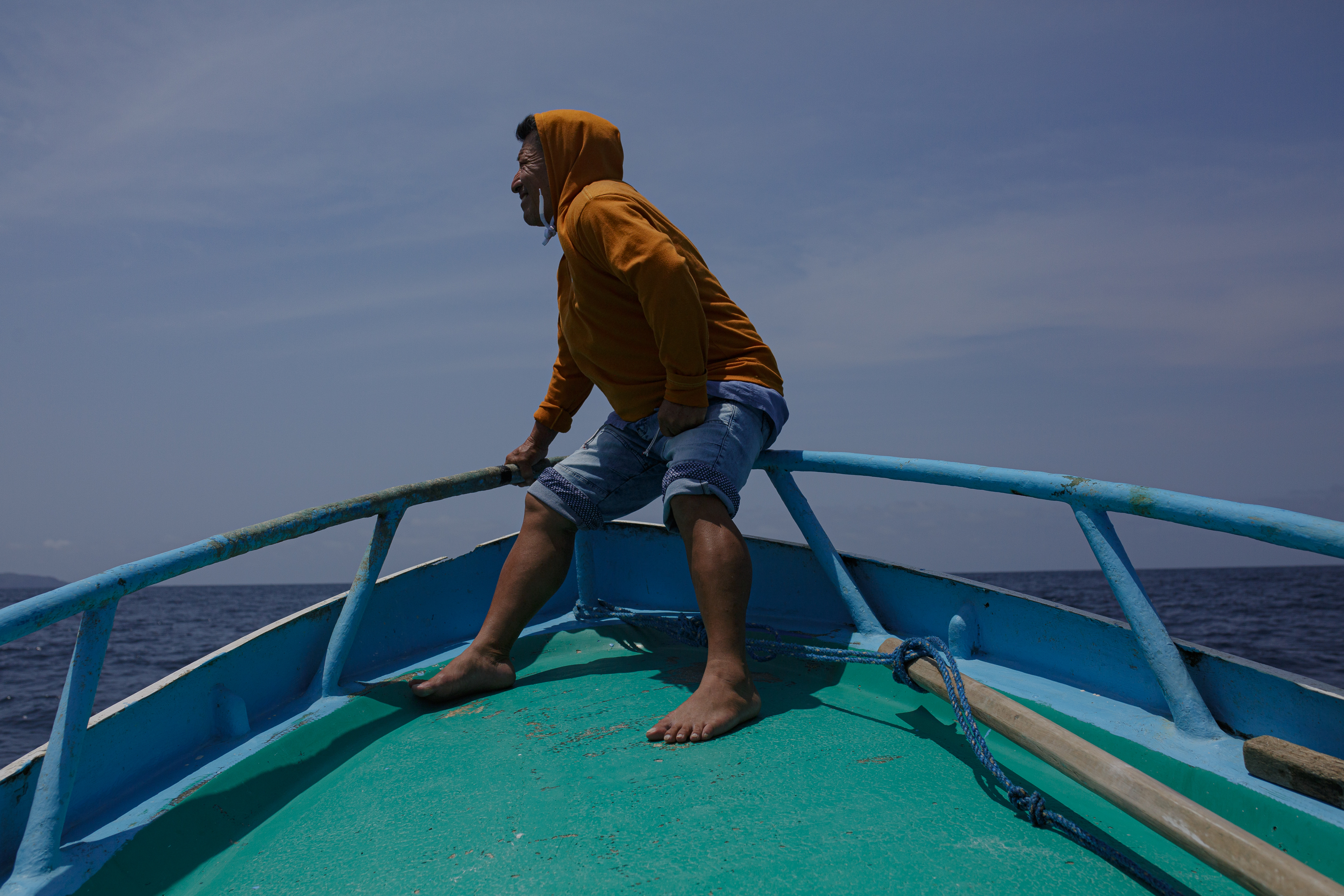 fisherman on boat