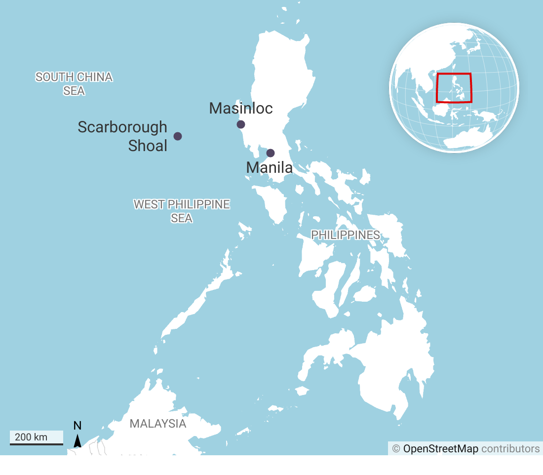 A map of the West Philippine Sea