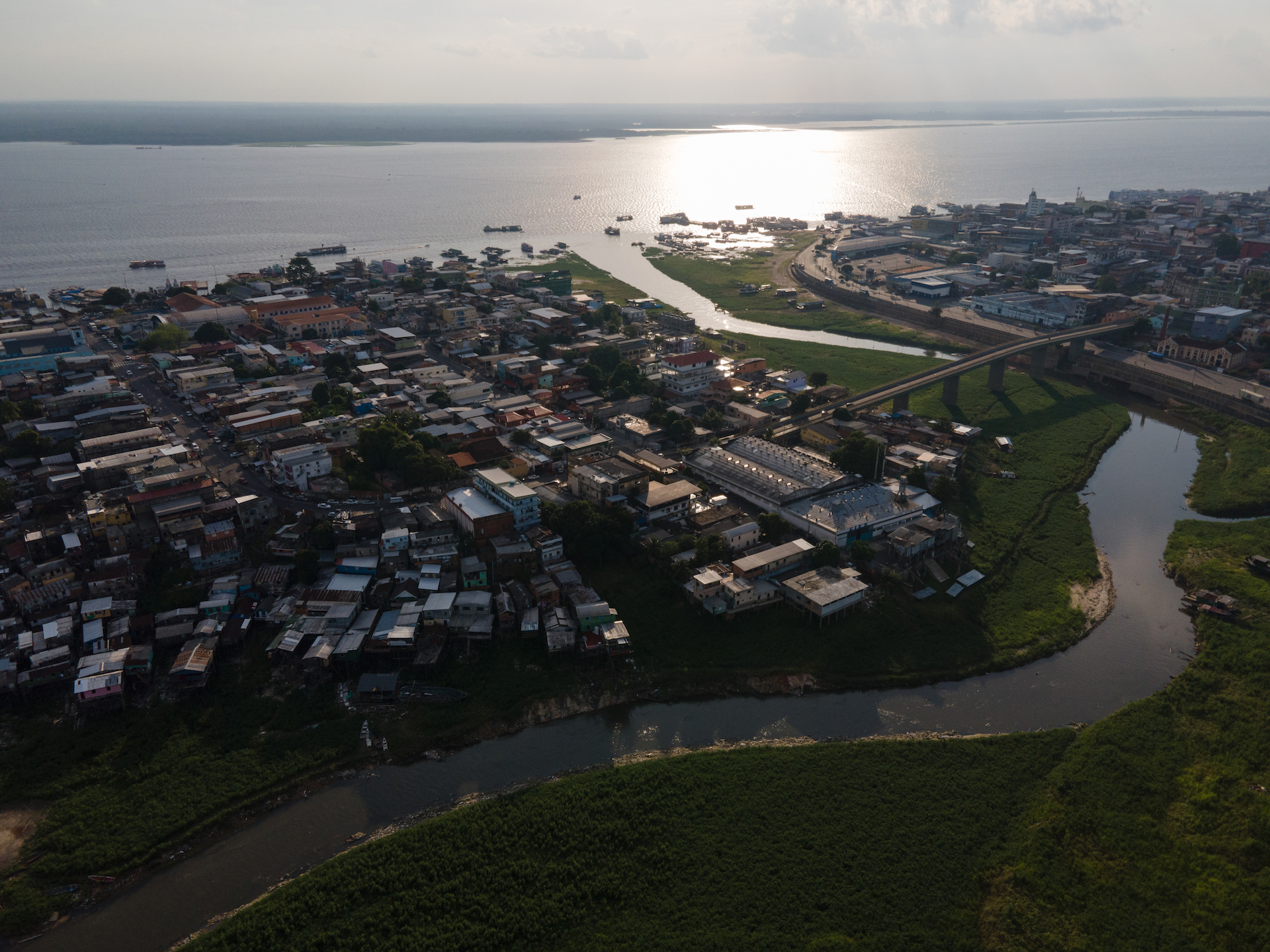 Educandos is a tributary of the Rio Negro