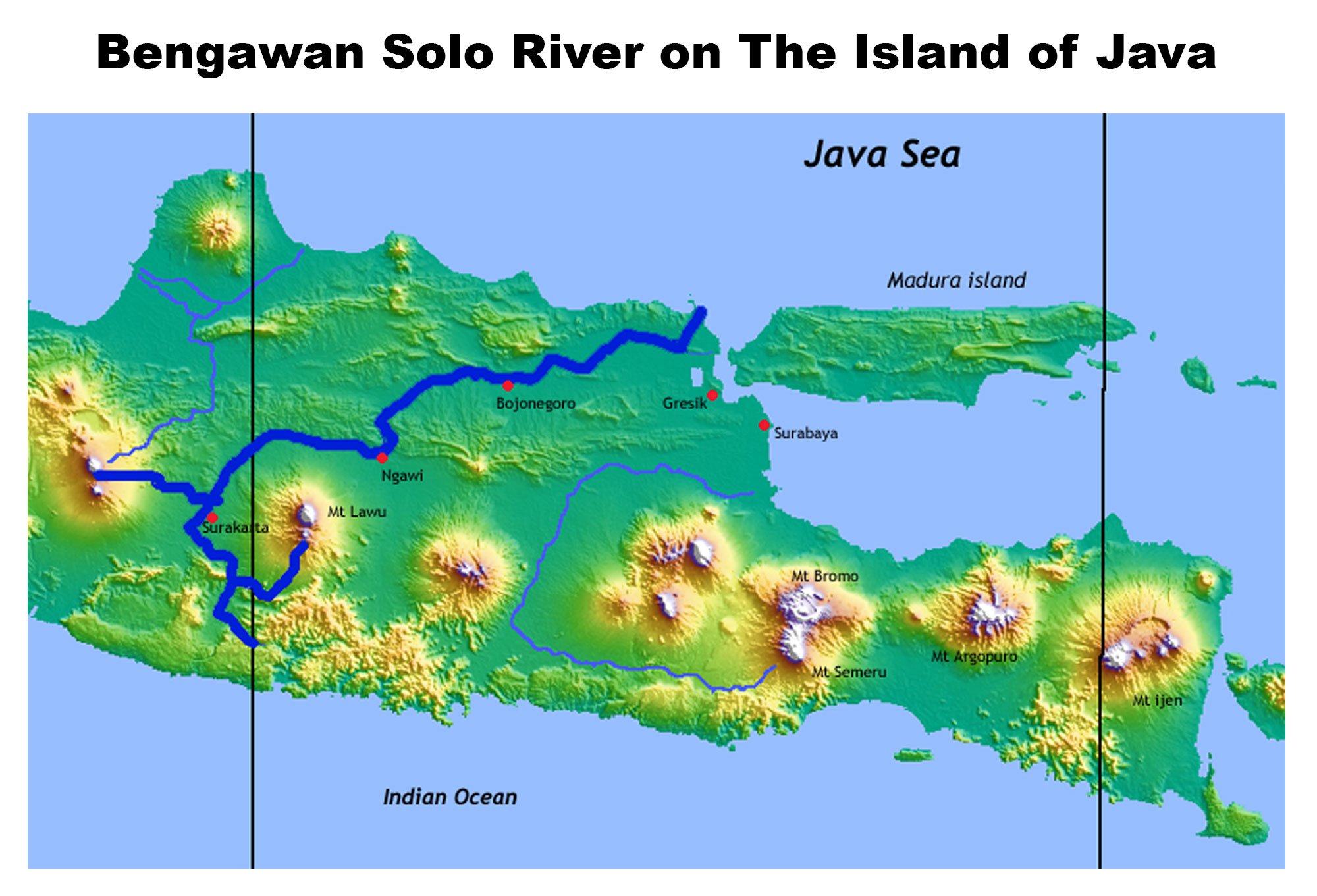 map of the river