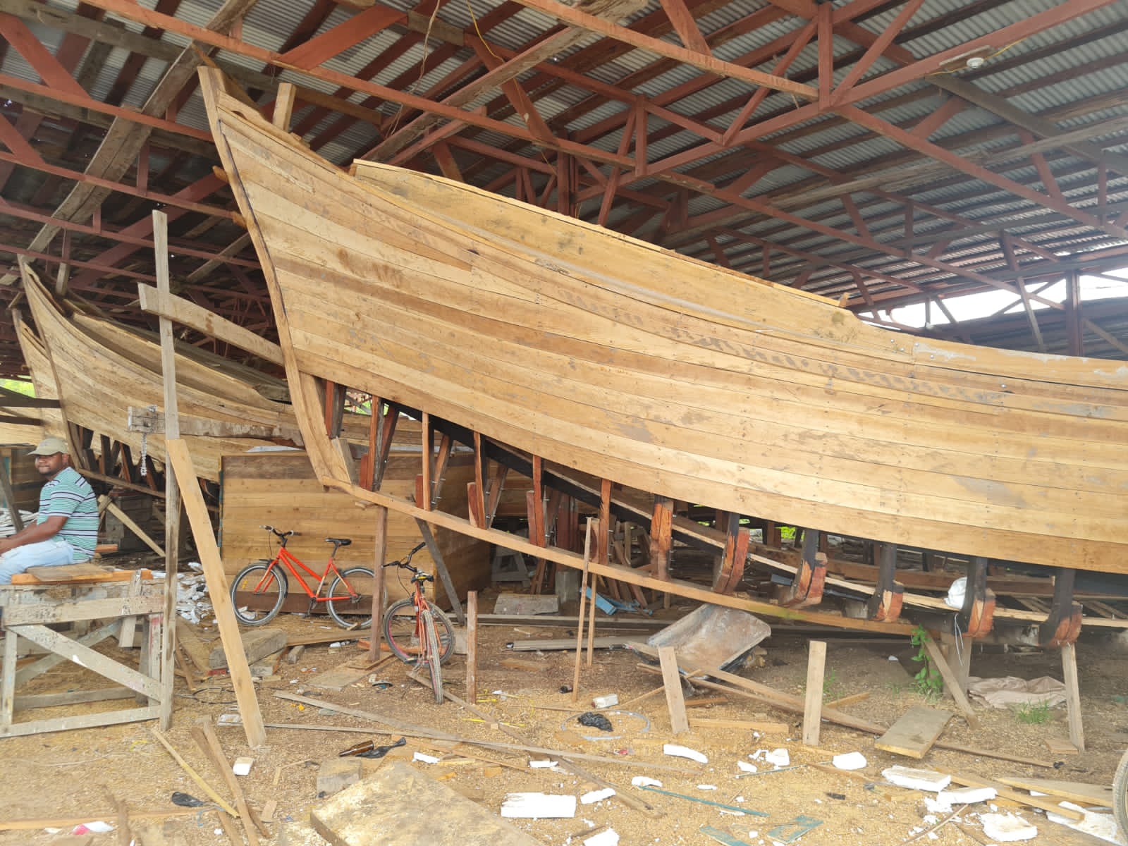 boats being constructed