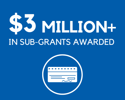 Amount of sub-grant money awarded