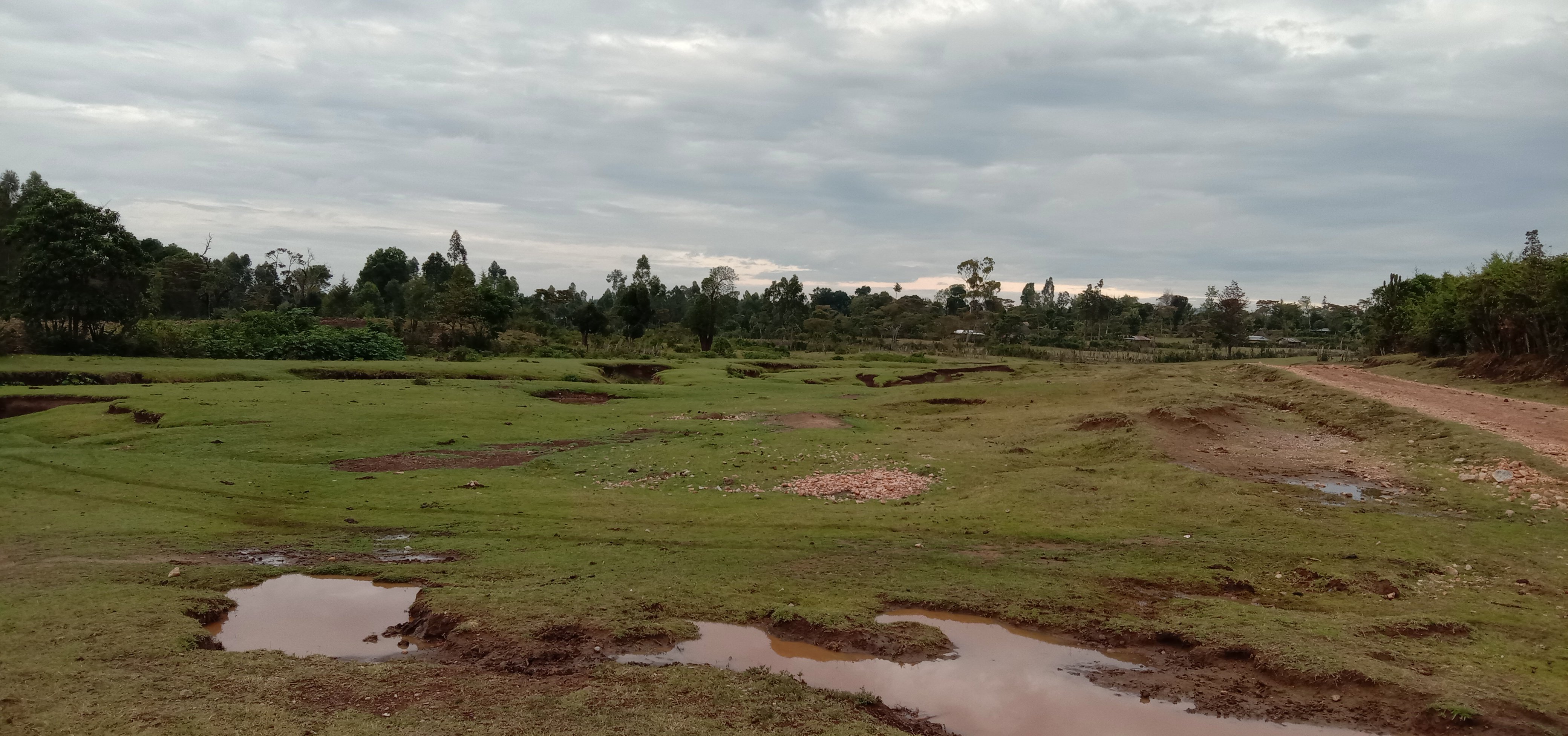an open field area where locals used to water animals