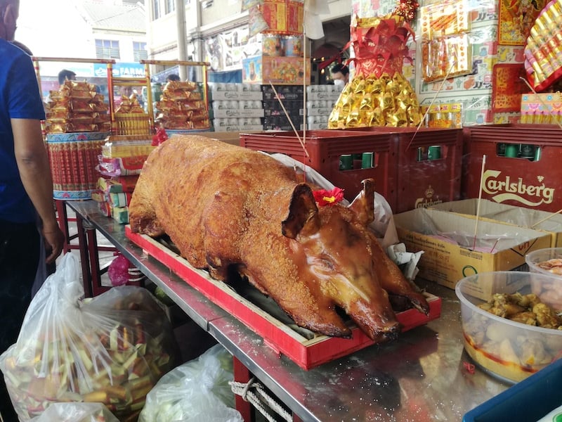 roasted pig