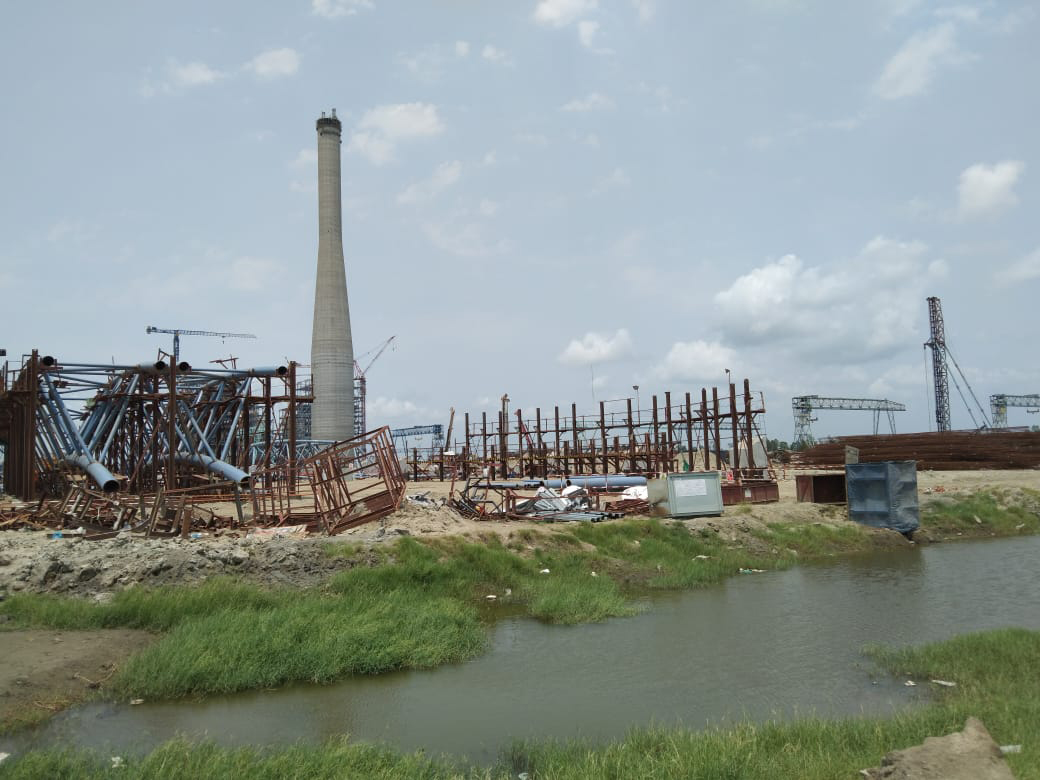 The SS Power One coal plant being built at Banshkhali in Chittagong, Bangladesh (Image: Shamsuddin Illius)