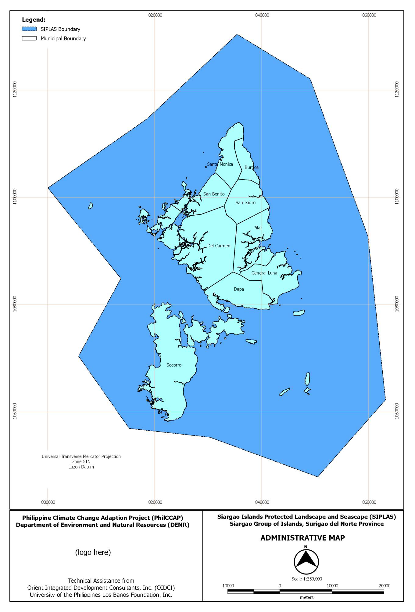 a map of the siargo islands