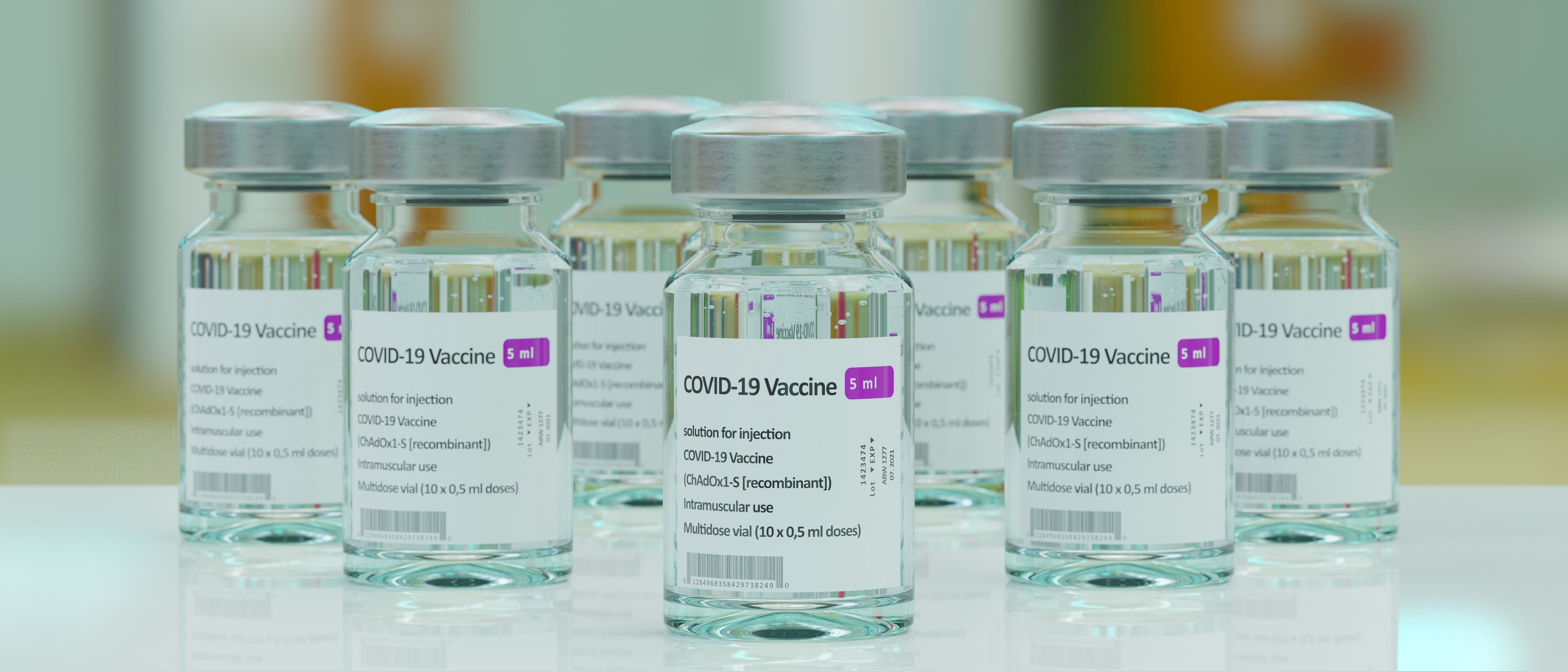 Several vials of Covid-19 vaccines / Photo by Braňo on Unsplash
