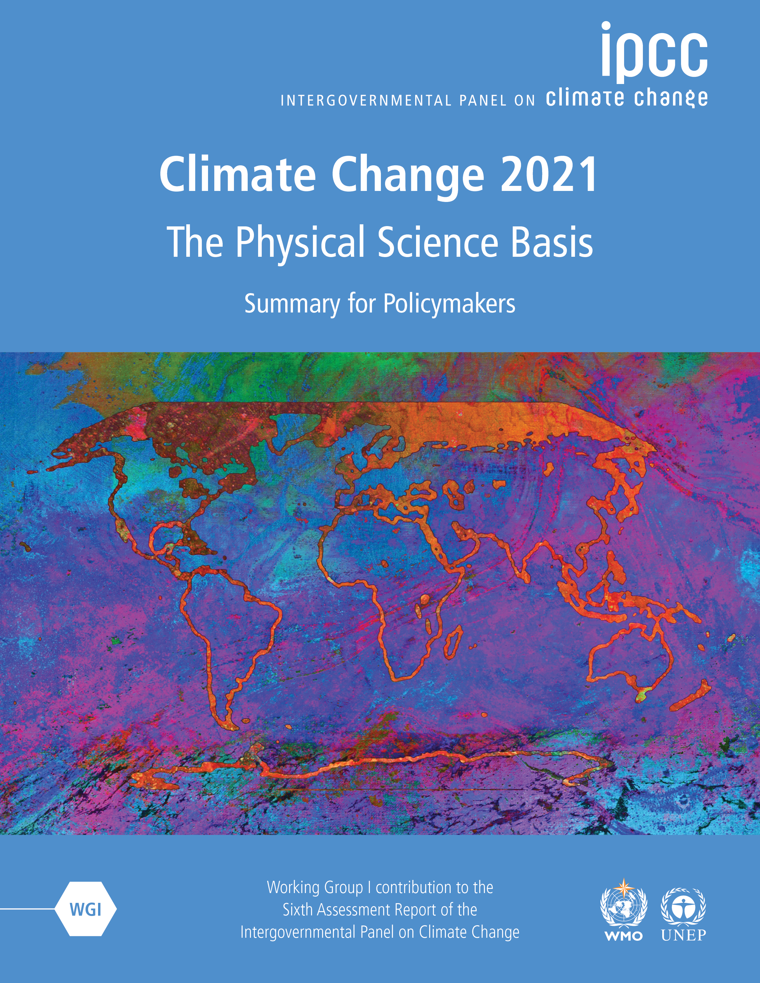 Cover of the new IPCC report