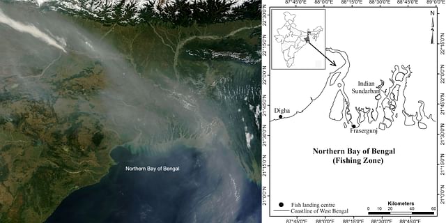 Satellite image of Bay of Bengal