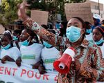 A women’s environmental activist group met for a march for climate justice in Dakar ahead of the 27th annual UN climate conference (Cop 27) that is ongoing in Egypt. Feminist groups at the event are fighting to be included in all areas of climate change.  Photo | AFP