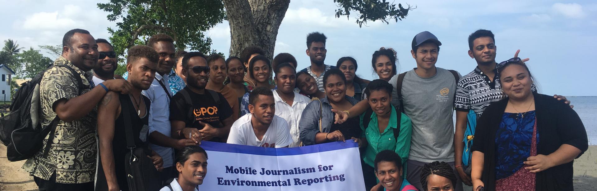 Mobile Journalism workshop for Environmental Reporting - students of the University of South pacific