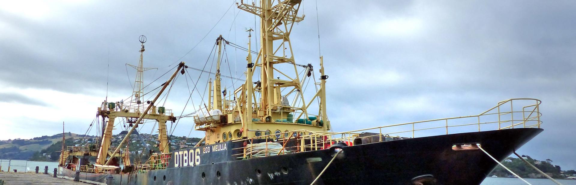 a seized fishing trawler