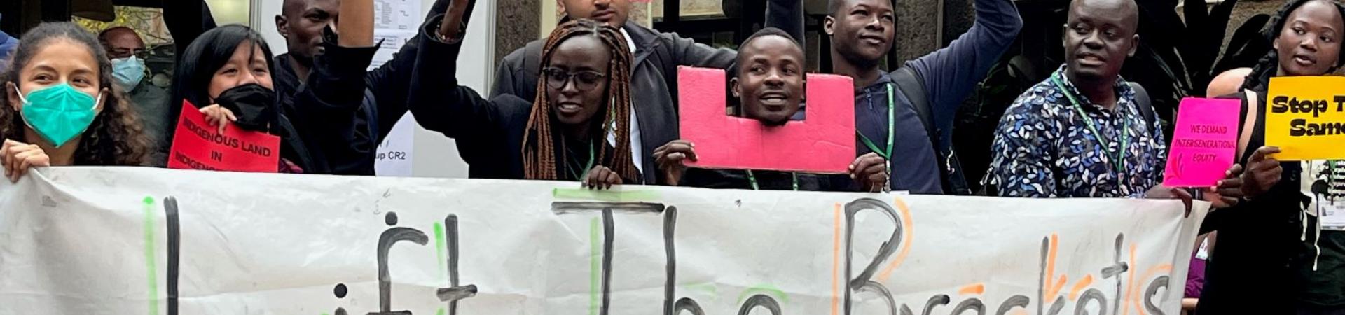 protesters in Nairobi, Kenya