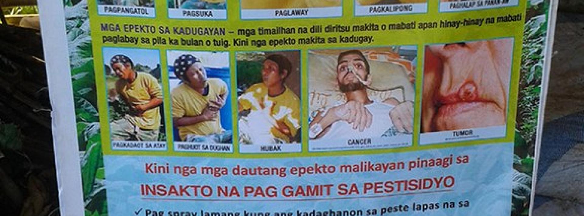 Images of women absent from posters on safe tobacco growing