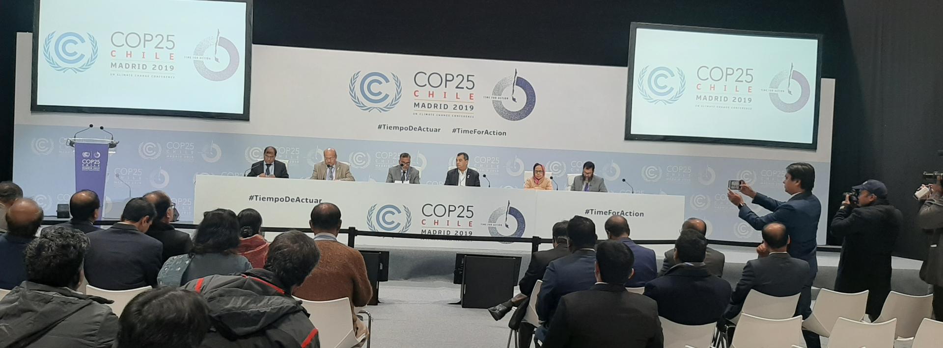 Bangladesh frustrated over the talks in COP25, as per the Press Conference