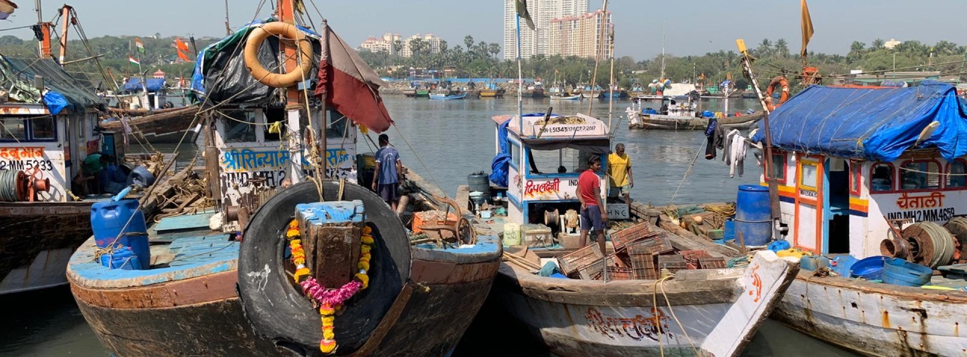 Fishing boats at Versova