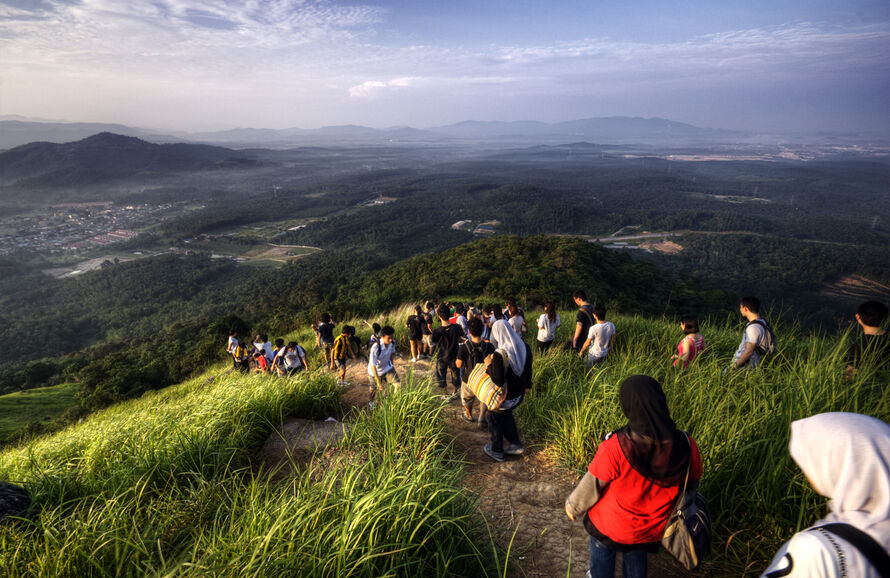 people hiking in Malaysia