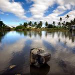 flood-prone village in Tonga 