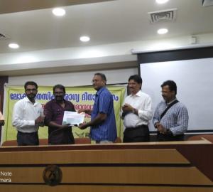 K Rajendra receives award for environmental health reporting