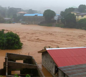 Flood in Sierra Leone- picture credit; Peoples Gazette 