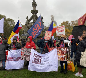 Activists from developing countries band together at a climate justice rally in Glasgow. Photo by Pia Ranada/Rappler
