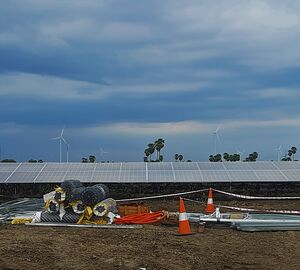 a solar wind park