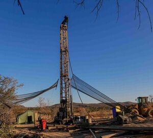A coal exploration exercise featuring heavy machinery in Zimbabwe