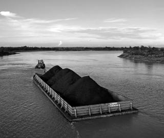 coal barge in East Kalimantan
