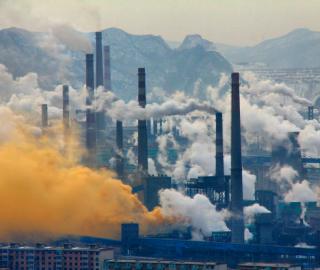 Steel industry in Benxi, China.