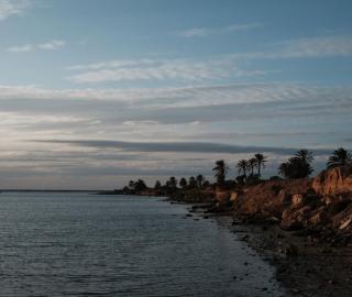 The Tunisian coastline