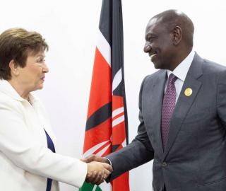 President William Ruto held a meeting with the IMF Managing Director, Kristalina Georgieva on the sidelines of COP27 in Sharma El-Sheikh, Egypt.