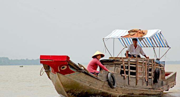 Mekong delta in Vietnam