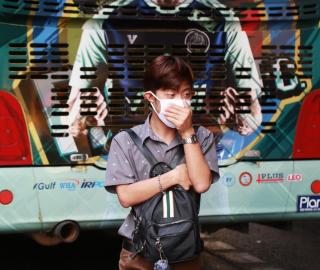 Man wearing mask in Bangkok