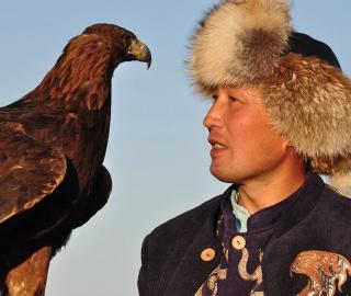 A hunter and his eagle